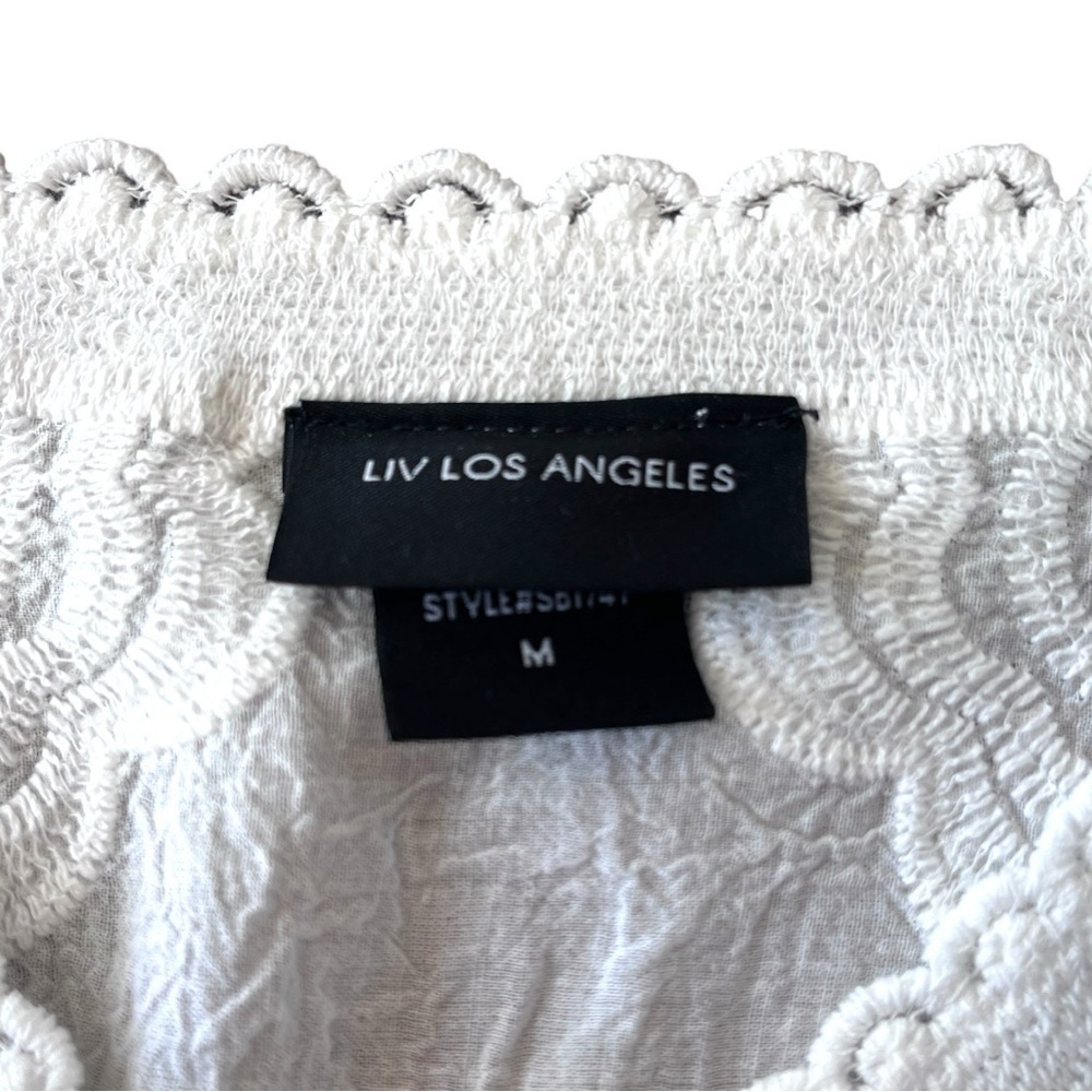 LIV Los Angeles Embroidered Button Up Top - Picture 5 of 10